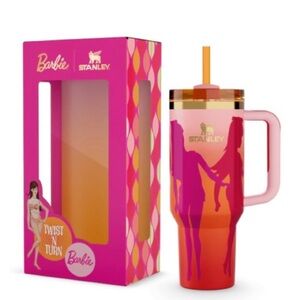 Stanley x Barbie Pink and Orange Twist and Turn 40oz Tumbler